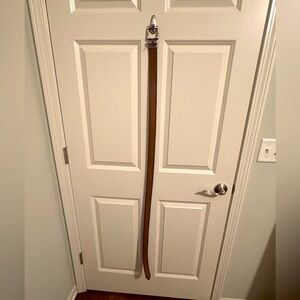 Dickies Belt Reversible Black Brown Bonded Leather Silver Buckle, Men 46-48